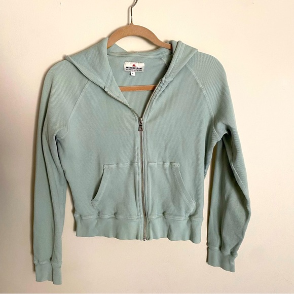 American Giant Tops - American giant lightweight hoodie full zip
Cotton size small